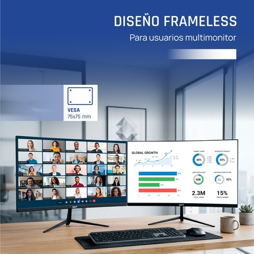 iggual Monitor 24" 1ms FHD 120Hz VGA HDMI DP MM-IA10 iggual Monitor 24" 1ms FHD 120Hz VGA HDMI DP MM