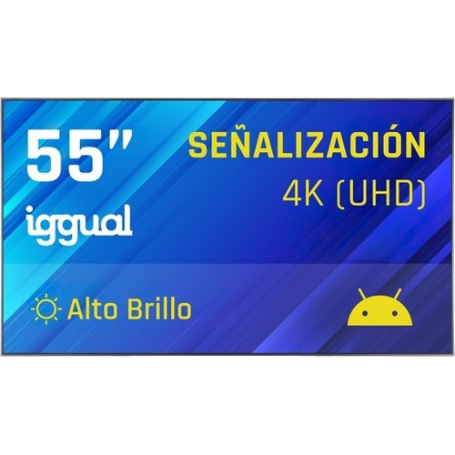 iggual Pantalla señalización 4K 55" Alto Brillo An-IA156 iggual Pantalla señalización 4K 55" Alto Brillo An