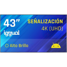 iggual Pantalla se&ntilde;alizaci&oacute;n 4K 43" Alto Brillo An