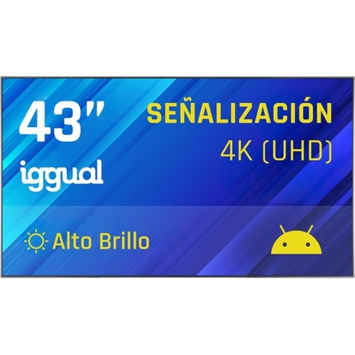 iggual Pantalla señalización 4K 43" Alto Brillo An-IA118 iggual Pantalla señalización 4K 43" Alto Brillo An