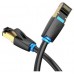 CABLE DE RED LATIGUILLO RJ45 CAT.8 SFTP AWG28 1.5 M NEGRO VENTION (Espera 4 dias)