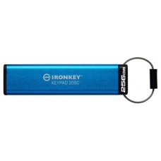 Kingston Technology IronKey Keypad 200 unidad flash USB 256 GB USB Tipo C 3.2 Gen 1 (3.1 Gen 1) Azul
