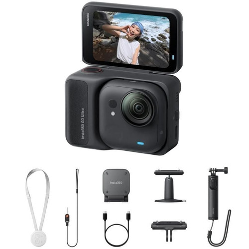 INSTA360 GO ULTRA CREATOR BUNDLE MIDNIGHT BLACK / VIDEOCÁMARA DEPORTIVA 4K-M070 INSTA360 GO ULTRA CREATOR BUNDLE MIDNIGHT BLACK / VIDEOCÁMARA DEPORTIVA 4K