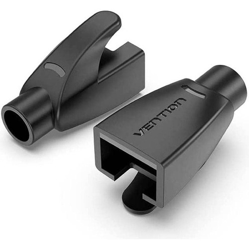 FUNDA PROTECTORA RJ45 (100 Und) NEGRO VENTION (Espera 4 dias)
