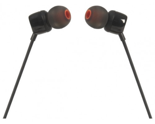 AURICULARES INTRAUDITIVOS JBL T110 CON MICRÓFONO JACK 3.5 NEGRO