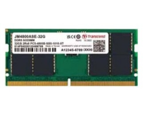 Sodimm 16gb 4800mhz Ddr5 Transcend 1.1v Cl40 1rx8