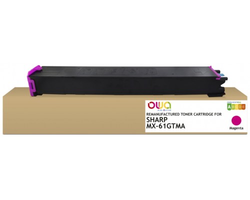 ARMOR toner Magenta OWA para SHARP MX61GTCA C 24K