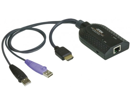 Aten KA7168 cable para video, teclado y ratón (kvm) Negro