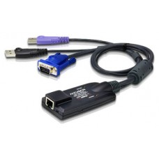 Aten Adaptador KVM VGA USB compatible Smart Card con Virtual Media