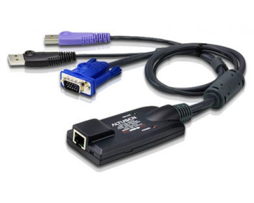 Aten Adaptador KVM VGA USB compatible Smart Card con Virtual Media