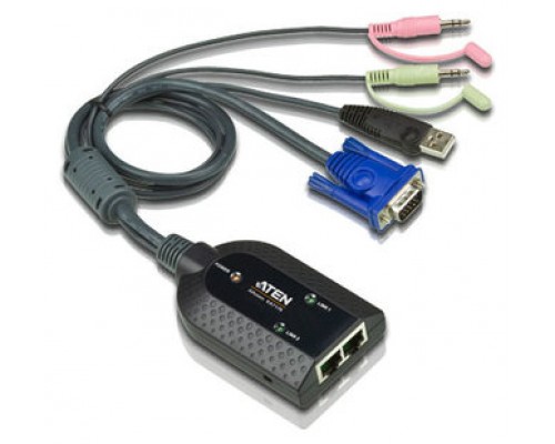 ATEN Adaptador KVM VGA/Audio USB de salida dual con Virtual Media