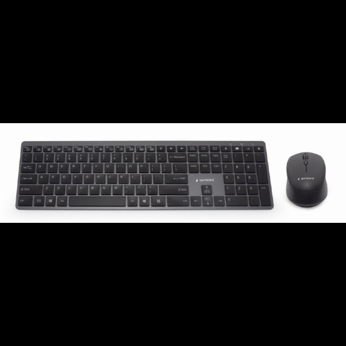 Gembird Kit Teclado+Ratón Inalámbr. Pro Slim Negro-SX6 Gembird Kit Teclado+Ratón Inalámbr. Pro Slim Negro
