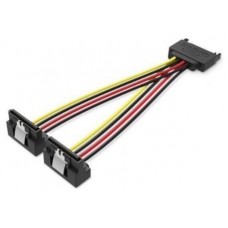 CABLE ALIMENTACION SATA/M A 2xSATA/H 0,15 M NEGRO VENTION (Espera 4 dias)