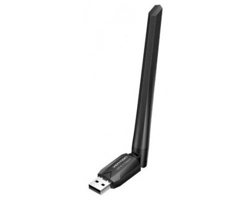 ADAPTADOR USB-A WIFI 650Mps INCLUYE DRIVERS NEGRO VENTION (Espera 4 dias)