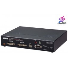 ATEN Transmisor de KVM DVI-I a través de IP de doble pantalla con acceso a Internet