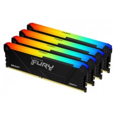 Kingston Technology FURY Beast RGB módulo de memoria 64 GB 4 x 16 GB DDR4 2666 MHz