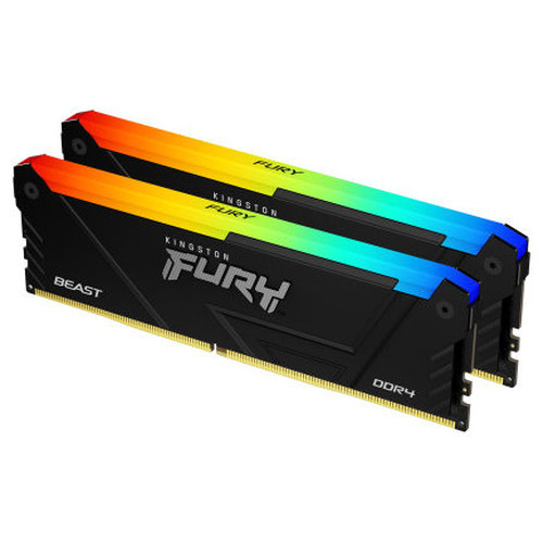 Kingston Technology FURY Beast RGB módulo de memoria 32 GB 2 x 16 GB DDR4 3200 MHz-MR81 Kingston Technology FURY Beast RGB módulo de memoria 32 GB 2 x 16 GB DDR4 3200 MHz