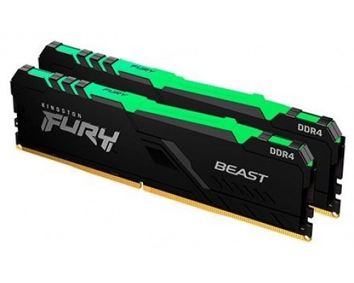 DDR4 KINGSTON 2x8GB 3200 FURY BEAST NEGRO