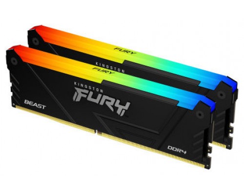 Kingston Technology FURY Beast RGB módulo de memoria 32 GB 2 x 16 GB DDR4 3600 MHz