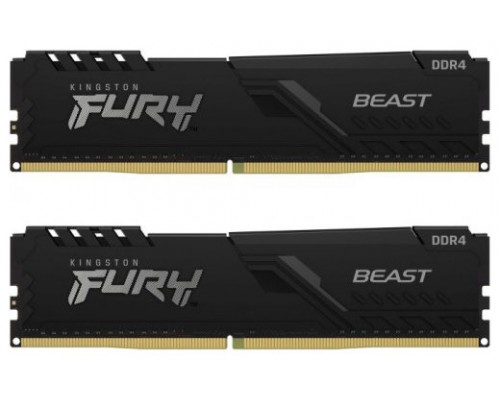 DDR4 KINGSTON FURY BEAST 64 GB 2 X 32GB 3600 NEGRO