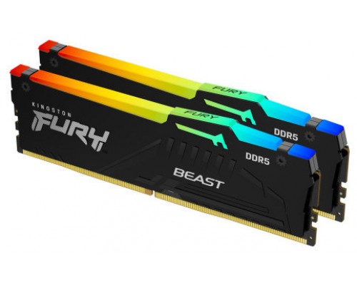 Kingston Technology FURY Beast RGB módulo de memoria 16 GB 2 x 8 GB DDR5 5200 MHz