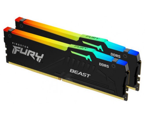 Kingston Technology FURY Beast RGB módulo de memoria 16 GB 2 x 8 GB DDR5 ECC