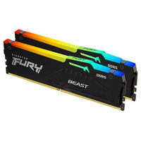 Kingston Technology FURY Beast 64GB 6000MT/s DDR5 CL36 DIMM (Kits de 2) RGB-148MR Kingston Technology FURY Beast 64GB 6000MT/s DDR5 CL36 DIMM (Kits de 2) RGB