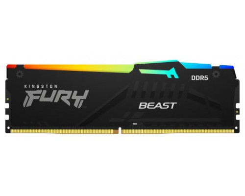 Kingston Technology FURY Beast RGB módulo de memoria 16 GB 1 x 16 GB DDR5 6000 MHz