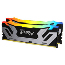 MEMORIA KINGSTON 48GB 8400MT/S DDR5 CL40 CUDIMM (KIT OF 2) FURY RENEGADE RGB SILVER XMP - KF584CU40RSAK2-48