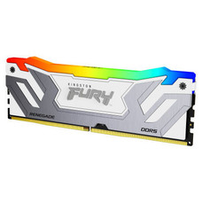MEMORIA KINGSTON 24GB 8400MT/S DDR5 CL40 CUDIMM FURY RENEGADE RGB WHITE XMP - KF584CU40RWA-24