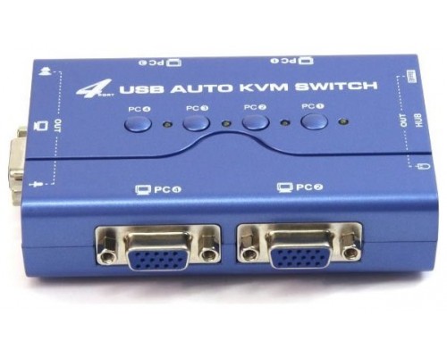 DATA SWITCH KVM 4 PUERTOS USB PG