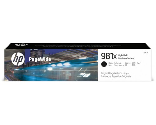 HP Cartucho original PageWide 981X negro de alto rendimiento