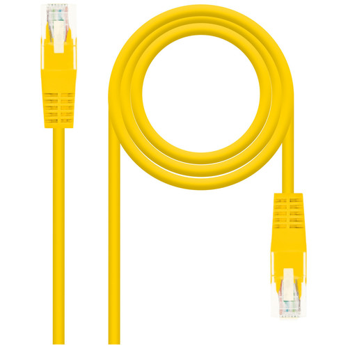 NANOCABLE CABLE RED LATIGUILLO CAT.6 UTP AWG24 AMARILLO 2.0M