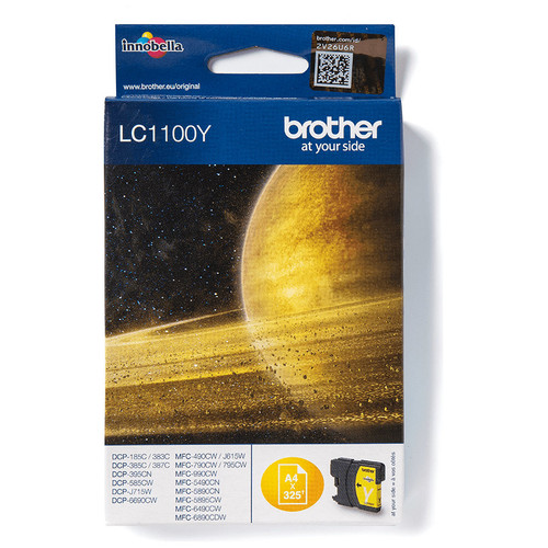 Cartucho tinta brother lc1100y amarillo 325-MR2 Cartucho tinta brother lc1100y amarillo 325