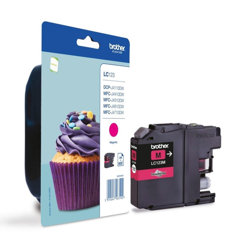 Brother Cartucho LC123MBP Magenta Blister-IA3 Brother Cartucho LC123MBP Magenta Blister