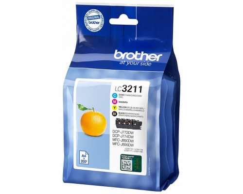 Pack cartuchos tinta brother lc3211val negro
