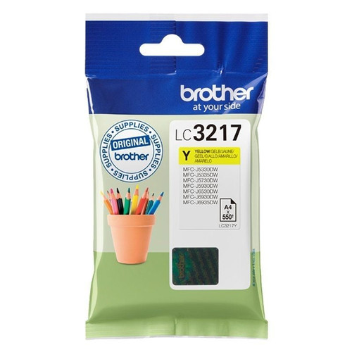 Cartucho tinta brother lc3217y amarillo 550