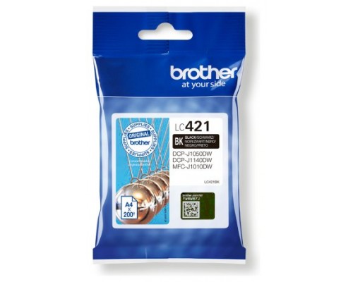 Cartucho tinta brother lc421bk negro 200