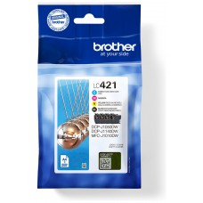 Pack cartuchos tinta brother lc421val negro