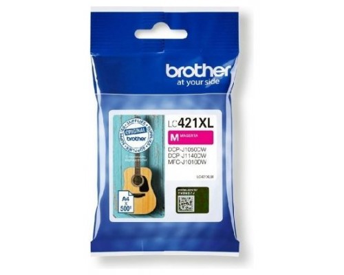 Cartucho tinta brother lc421xlm magenta 500