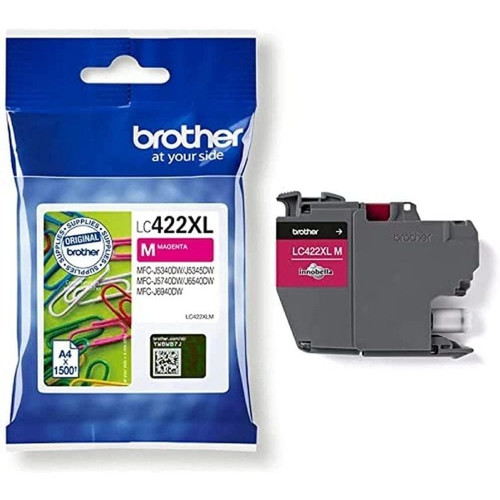 Cartucho tinta brother lc422xlm magenta 1500