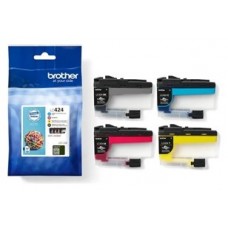 Pack cartuchos tinta brother lc424val negro