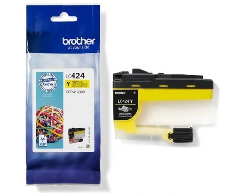 Cartucho tinta brother lc424y amarillo 750