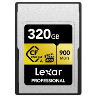 LEXAR 320GB PROFESSIONAL CFEXPRESS TYPE A CARD GOLD SERIE, UP TO 900MB/S READ 800MB/S WRITE. VPG 400