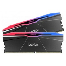LEXAR MEMORIA ARES 2.0 DDR5 6000 CL30 1.35V MEMORY WITH HEATSINK AND RGB LIGHTING,DUAL PACK, BLACK COLOR