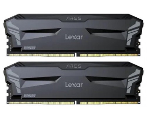 LEXAR MEMORIA ARES DDR5 6000 CL32 1.35V MEMORY WITH HEATSINK, NON-RGB LIGHTING, DUAL PACK, BLACK COLOR