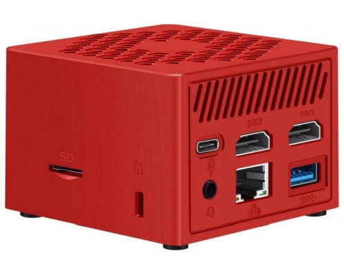 MINIPC LEOTEC INTEL N100 16GB 256GB M.2 WIN11 PRO PRE-INSTAL ROJO