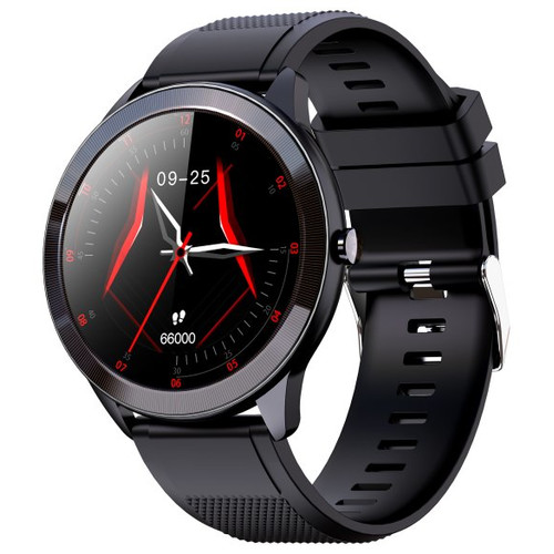 SMARTWATCH LEOTEC 1,28" MULTISPORT WAVE NEGRO PANTALLA REDONDA