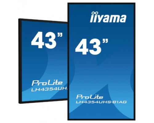 iiyama LH4375UHS-B1AG pantalla de señalización 108 cm (42.5") LCD 500 cd / m² 4K Ultra HD Procesador incorporado Android 8.0 18/7