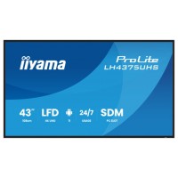 MONITOR IIYAMA 43" (LH4375UHS-B1AG) ANDROID 11 / 3844X2160 (4K UHD) / OPERACION 24/7 /500CD / LANDSC. Y PORTRAIT / 3XHDMI / DP / RJ45 / VESA 400X400 / ALTAVOCES 2X10W